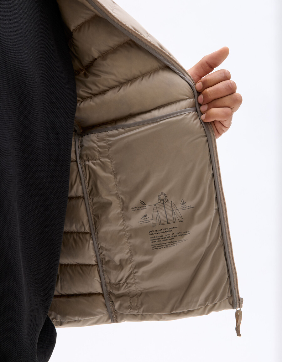 downwarm light daunenjacke mit kapuze