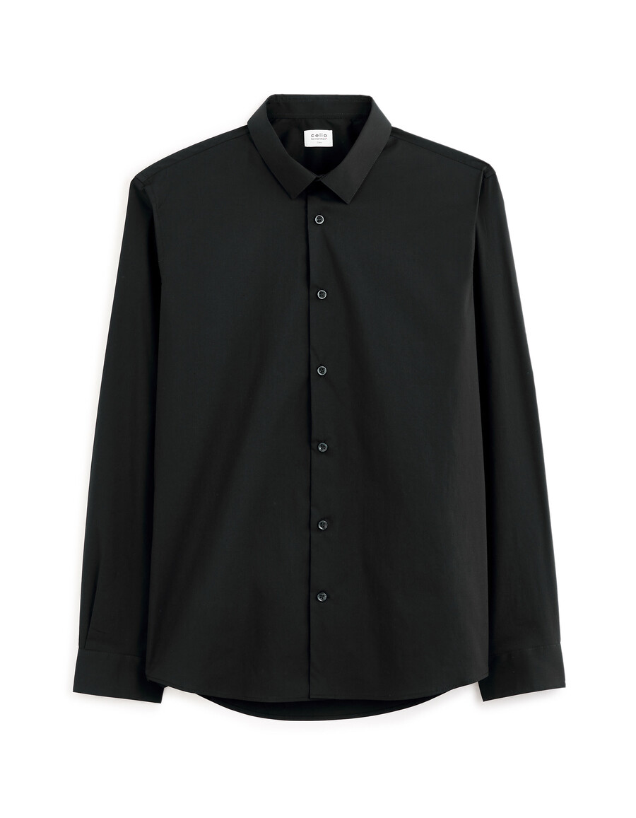 slim-fit-hemd aus stretch-baumwolle