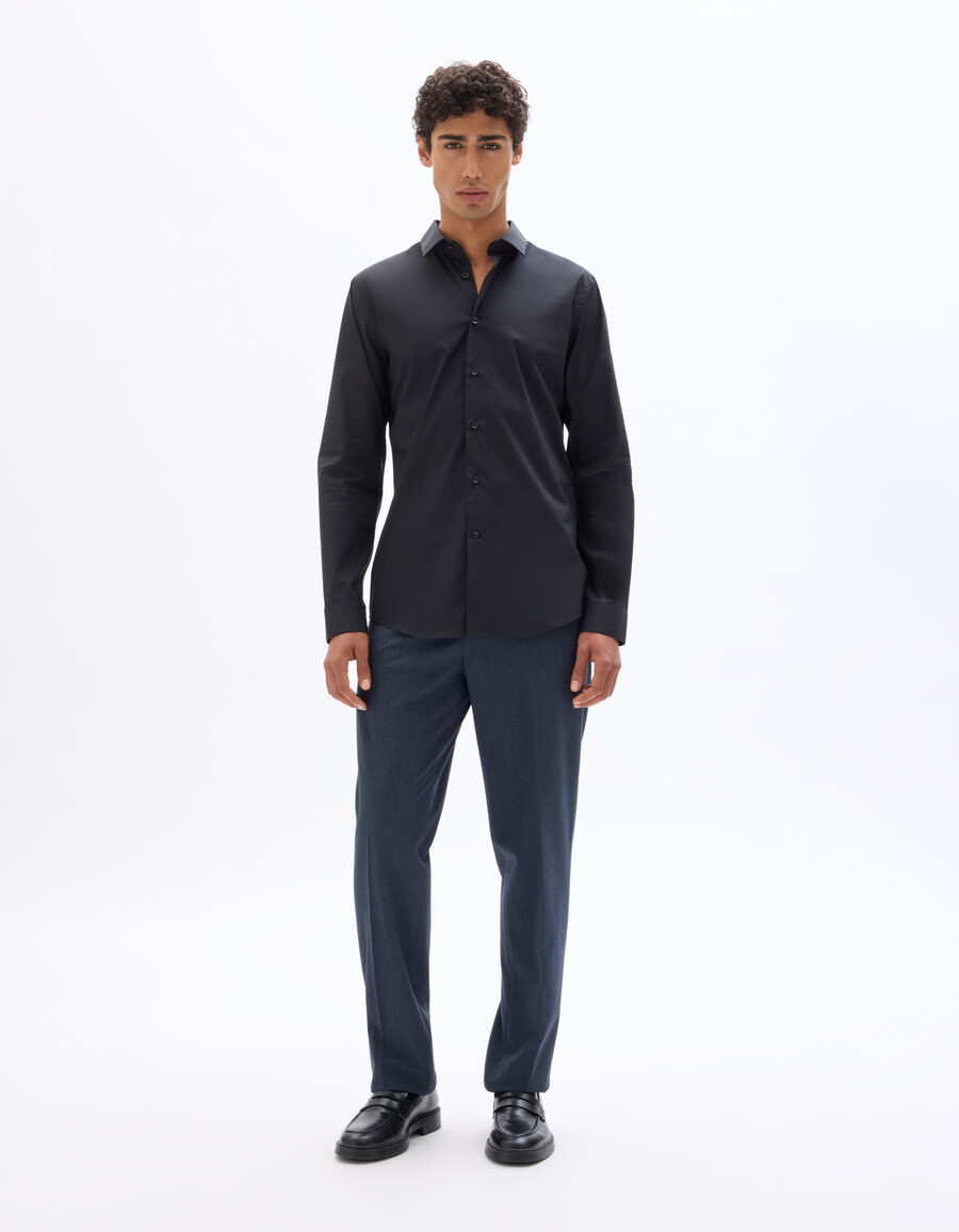 slim-fit-hemd aus stretch-baumwolle