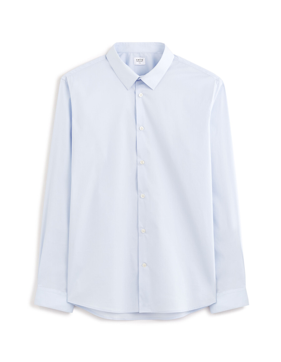 slim-fit-hemd aus stretch-baumwolle