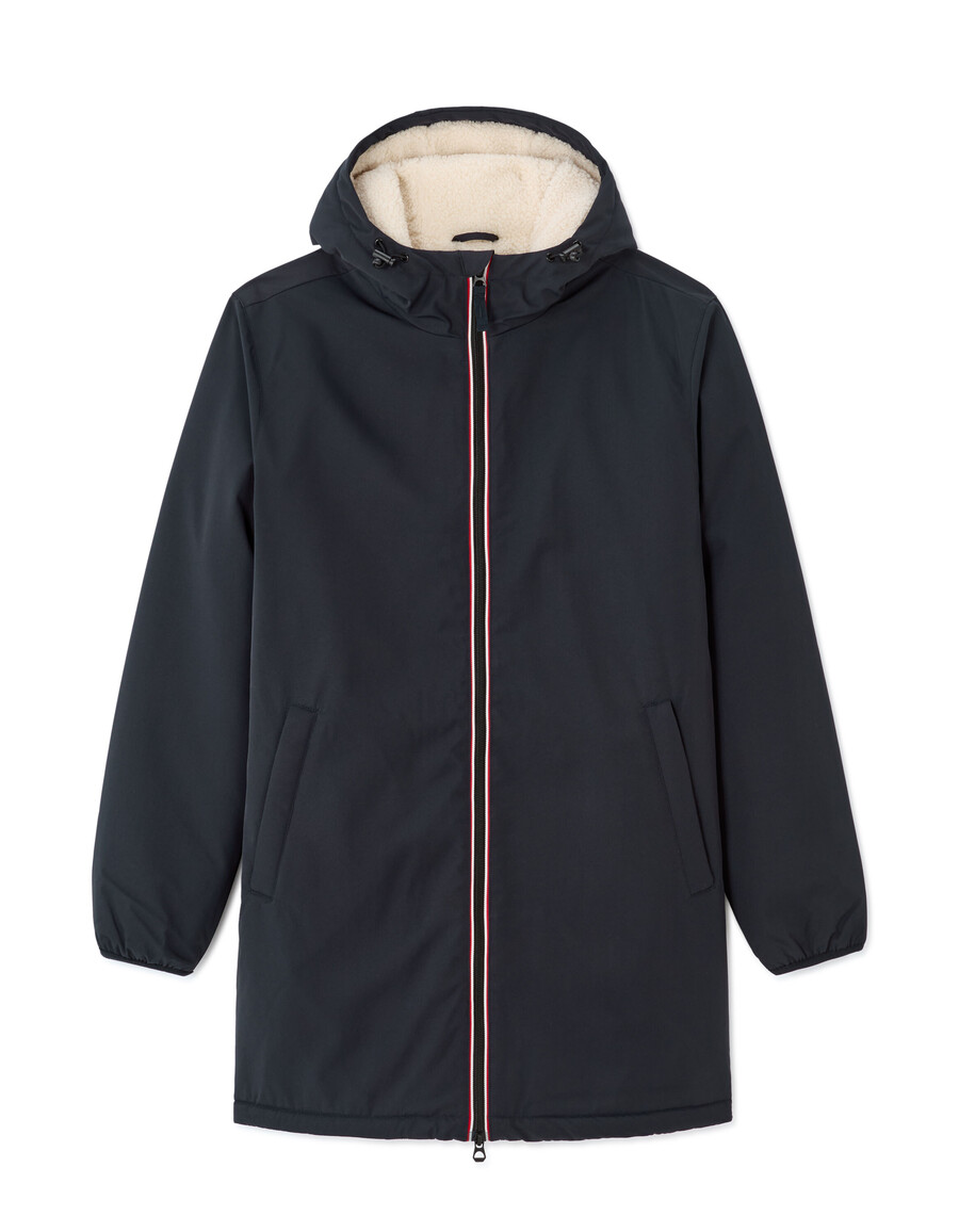 drycore parka mit wasserabweisender sherpagefütterter kapuze