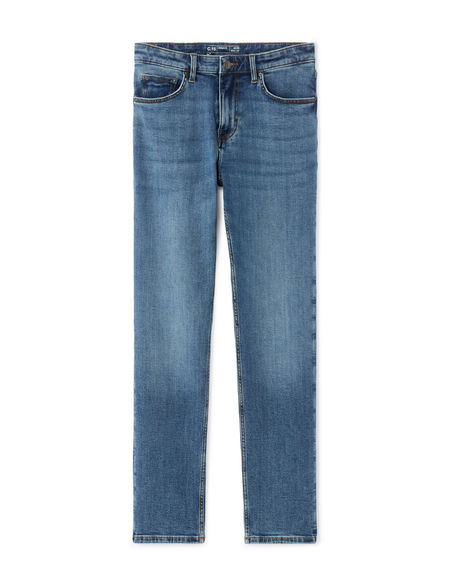 jeans c.15 gerade geschnitten stretch-baumwolle 3 längen