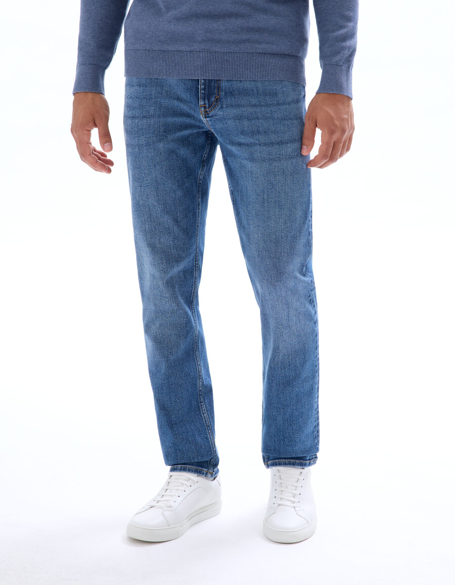 jeans c.15 gerade geschnitten stretch-baumwolle 3 längen