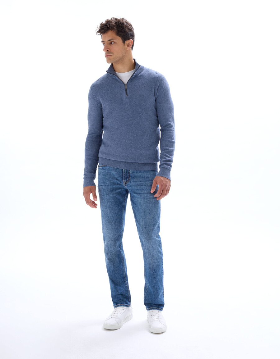 jeans c.15 gerade geschnitten stretch-baumwolle 3 längen