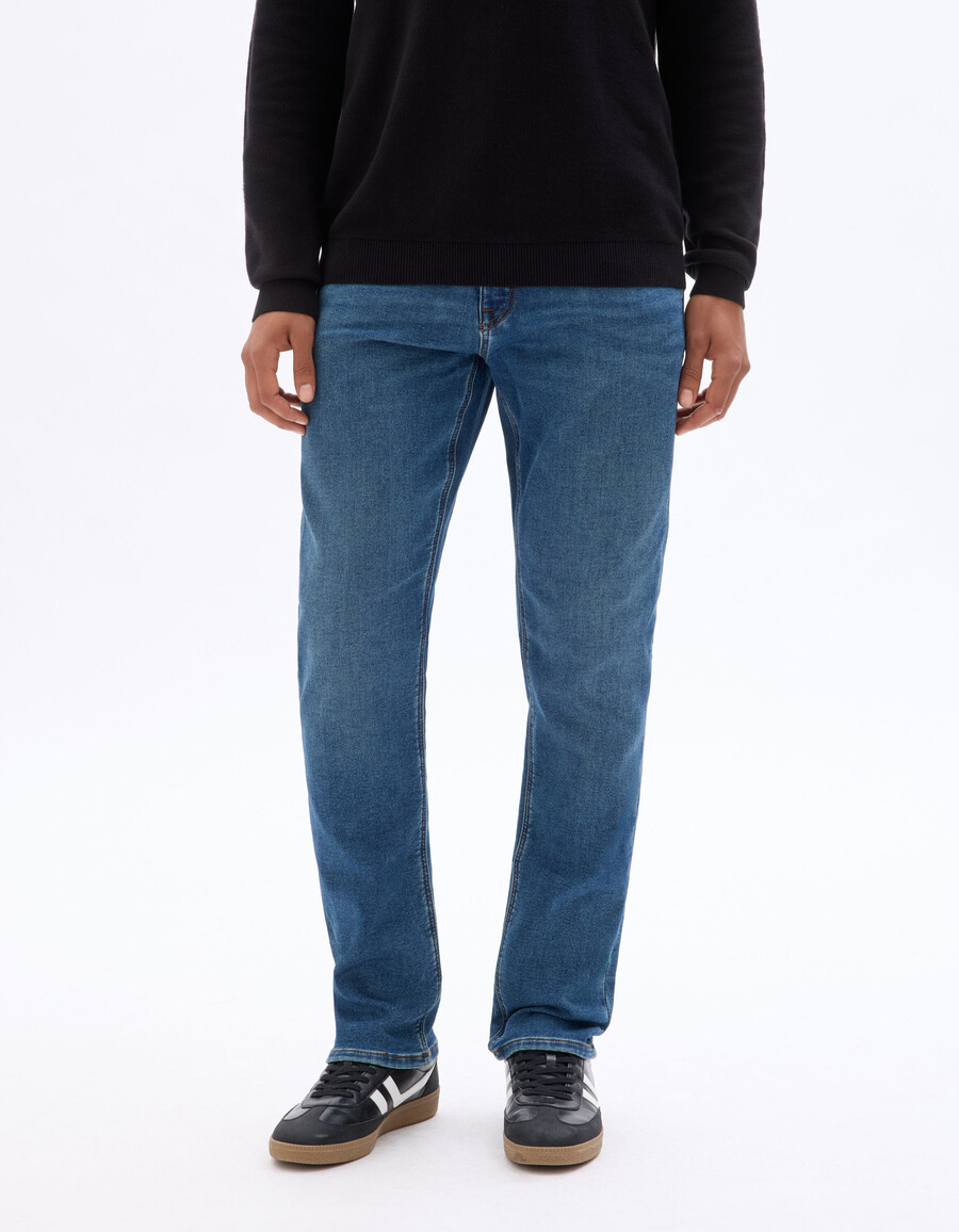 jeans c.35 gerader stretch-strickstoff 3 längen