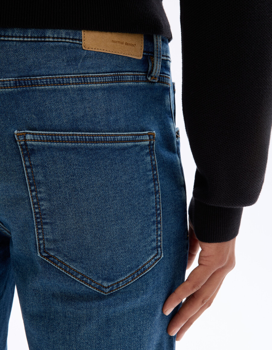 jeans c.35 gerader stretch-strickstoff 3 längen