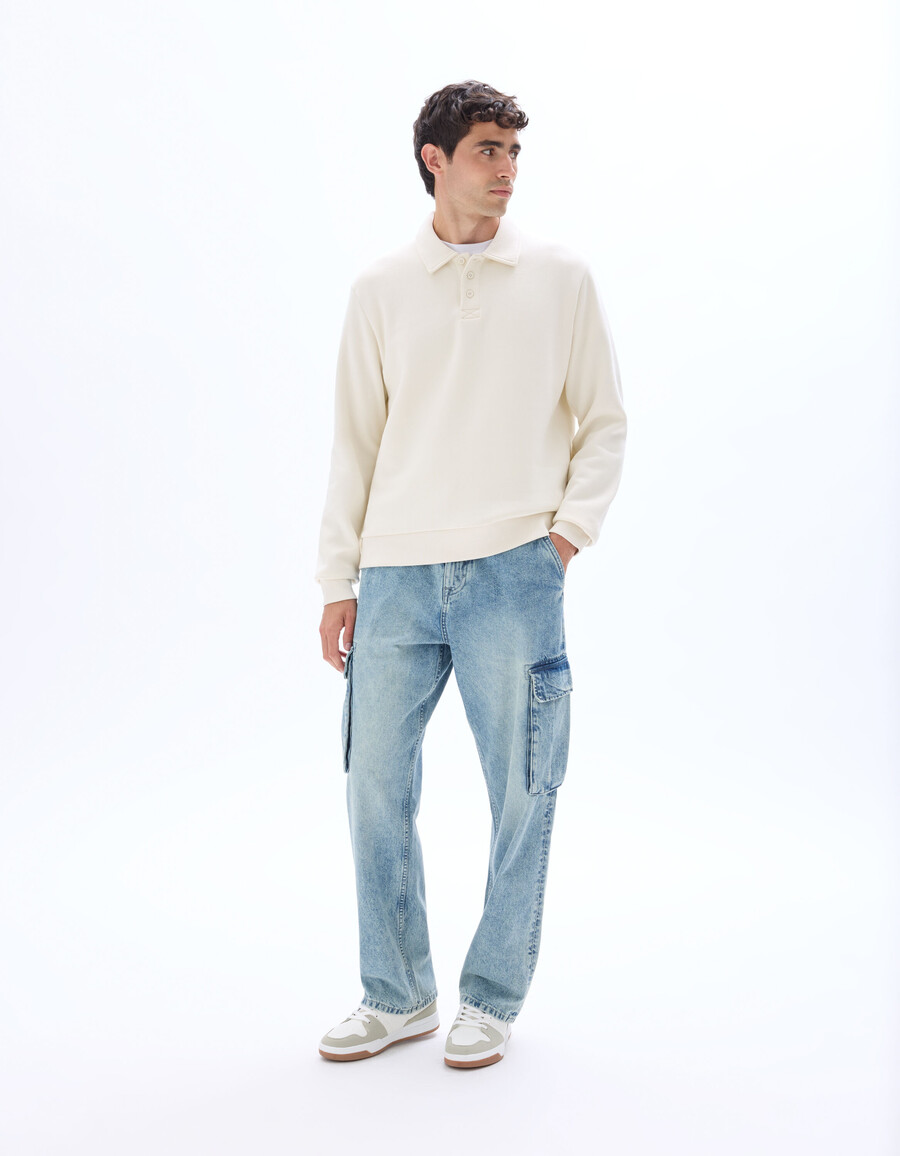 cargo-jeans aus 100 baumwolle