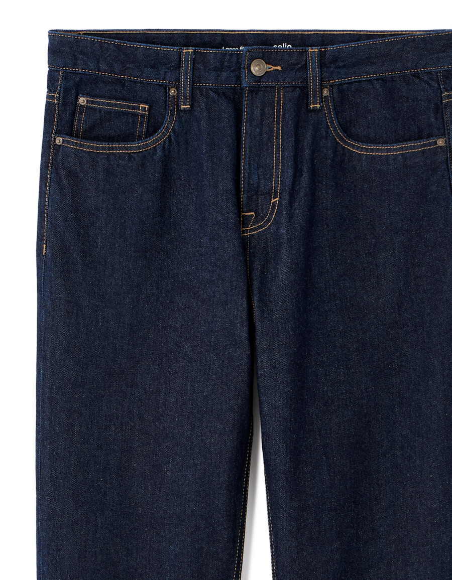 jeans mit lockerer passform 100 baumwolle