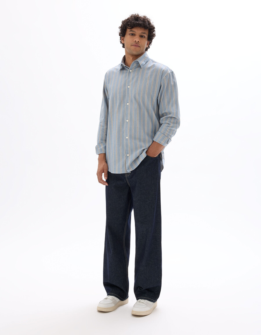 baggy stretch-baumwolljeans
