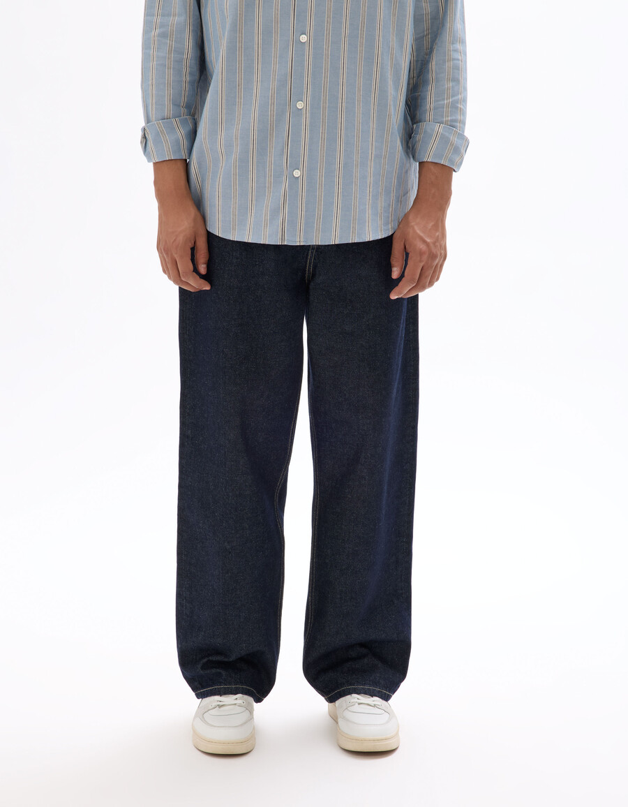 baggy stretch-baumwolljeans