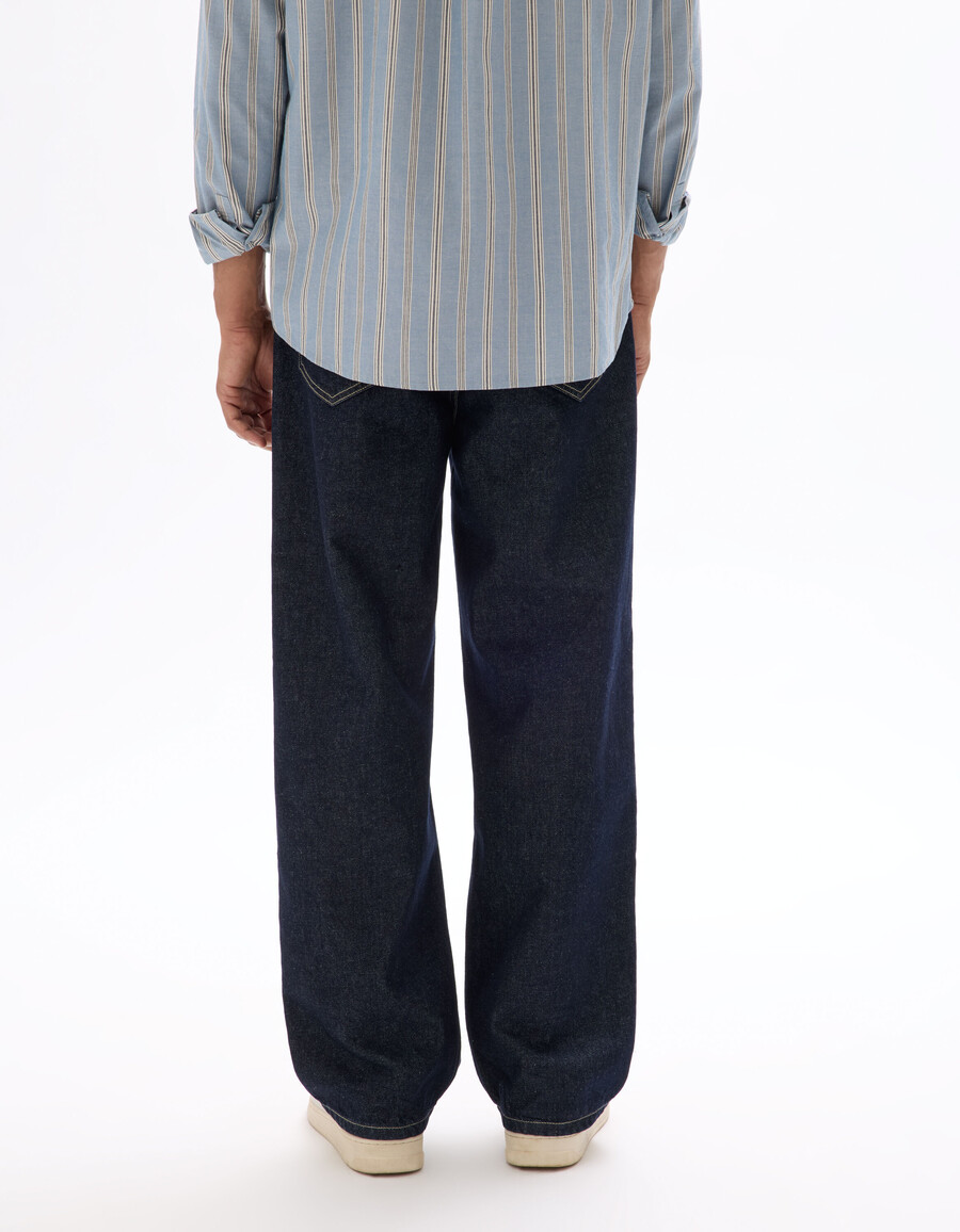 baggy stretch-baumwolljeans