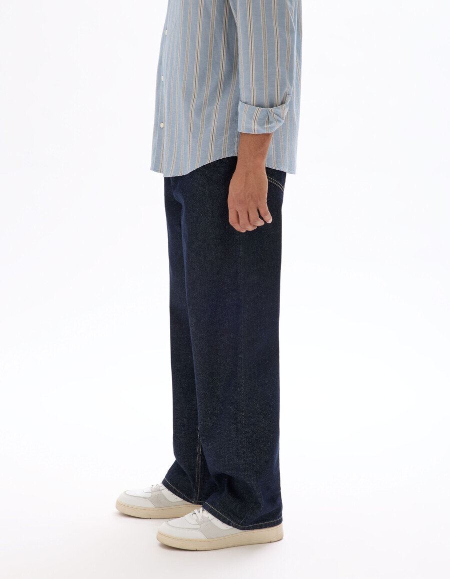 baggy stretch-baumwolljeans