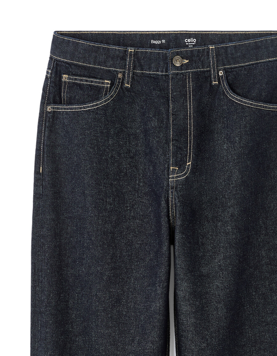baggy stretch-baumwolljeans
