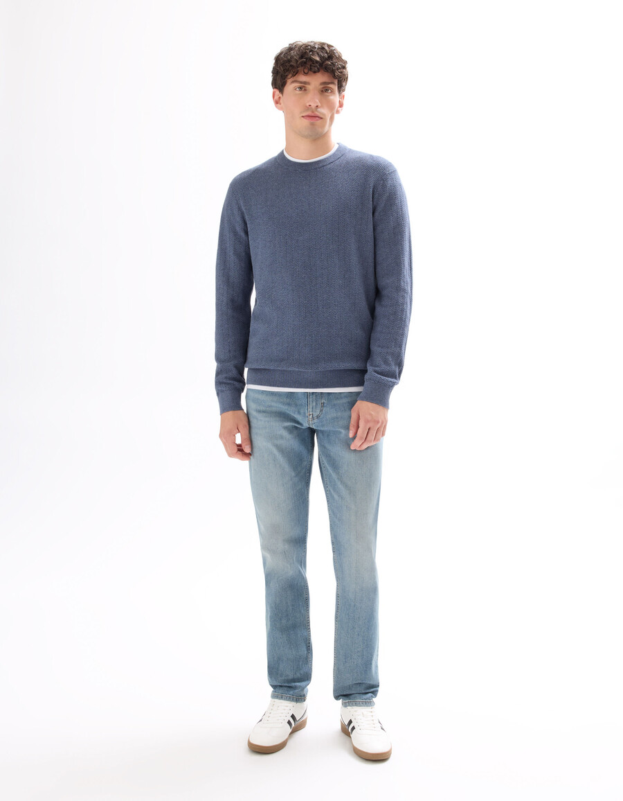 schmale stretch-baumwolljeans