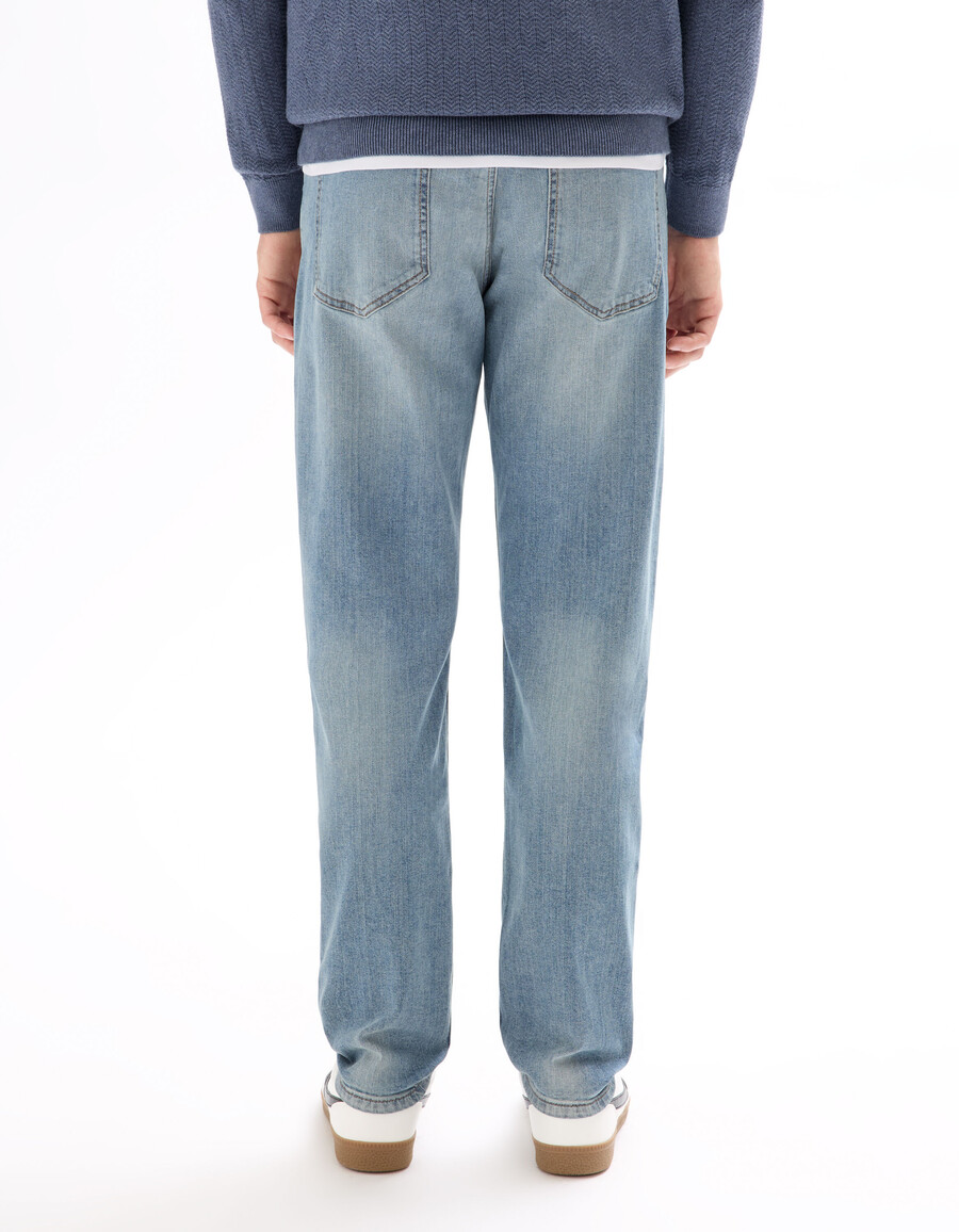 schmale stretch-baumwolljeans
