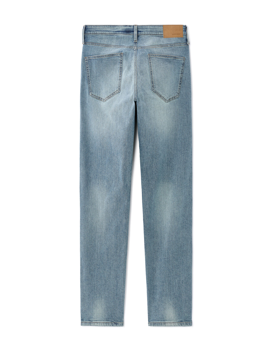 schmale stretch-baumwolljeans