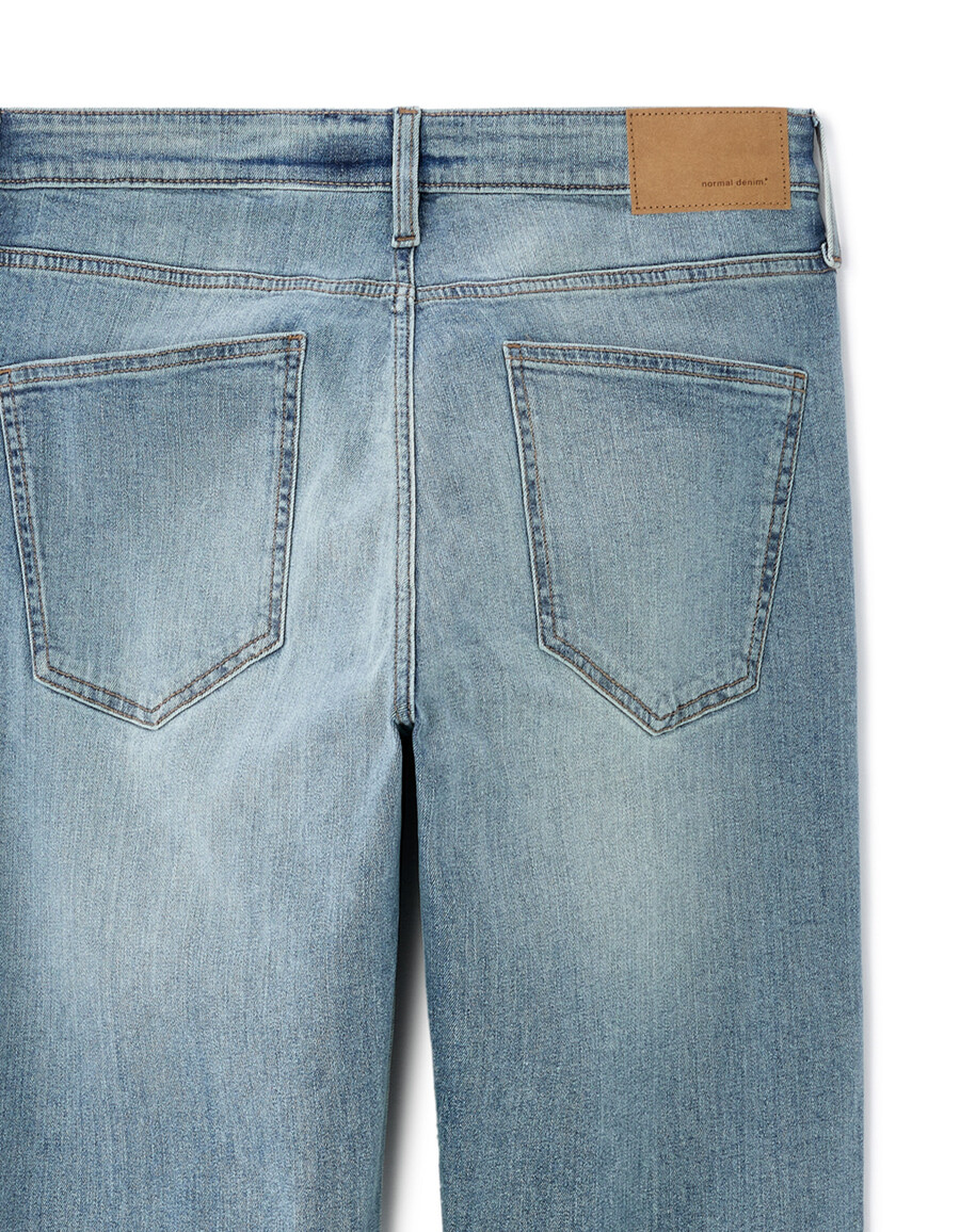 schmale stretch-baumwolljeans