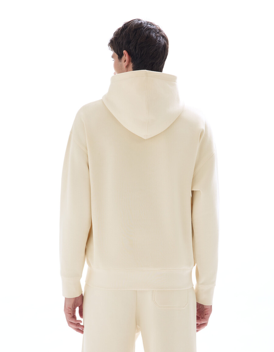 einfarbiger oversize-kapuzenpullover