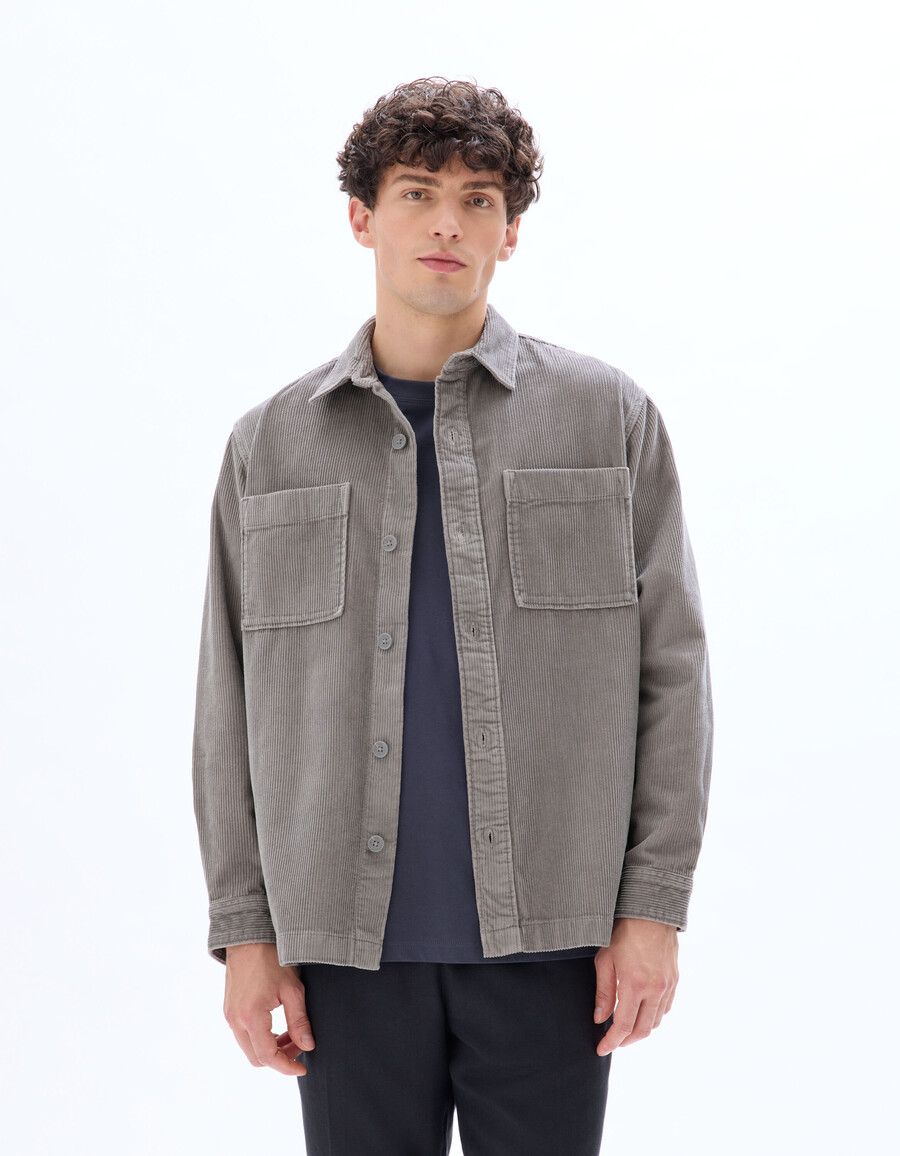cord-overshirt aus 100 baumwolle