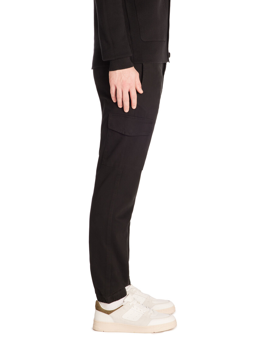 schmale cargohose aus stretch-baumwolle
