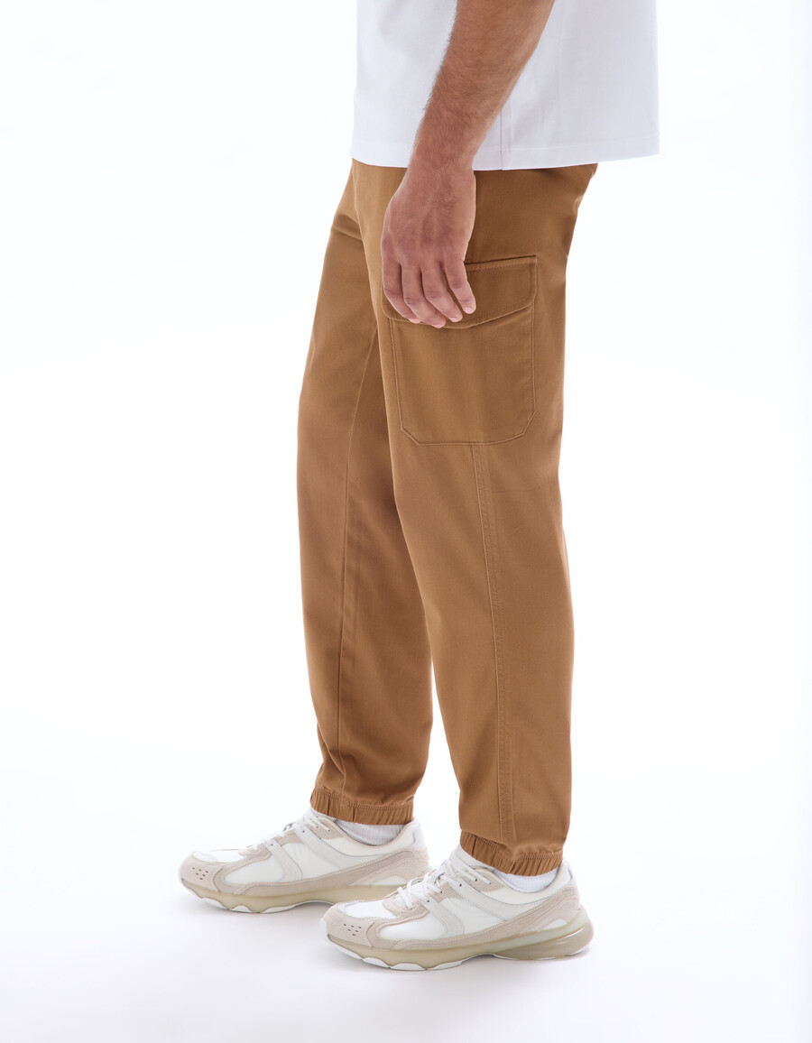 gerade geschnittene cargohose aus stretch-baumwolle