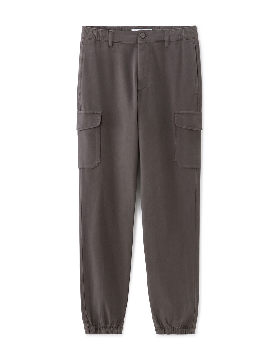 gerade geschnittene cargohose aus stretch-baumwolle