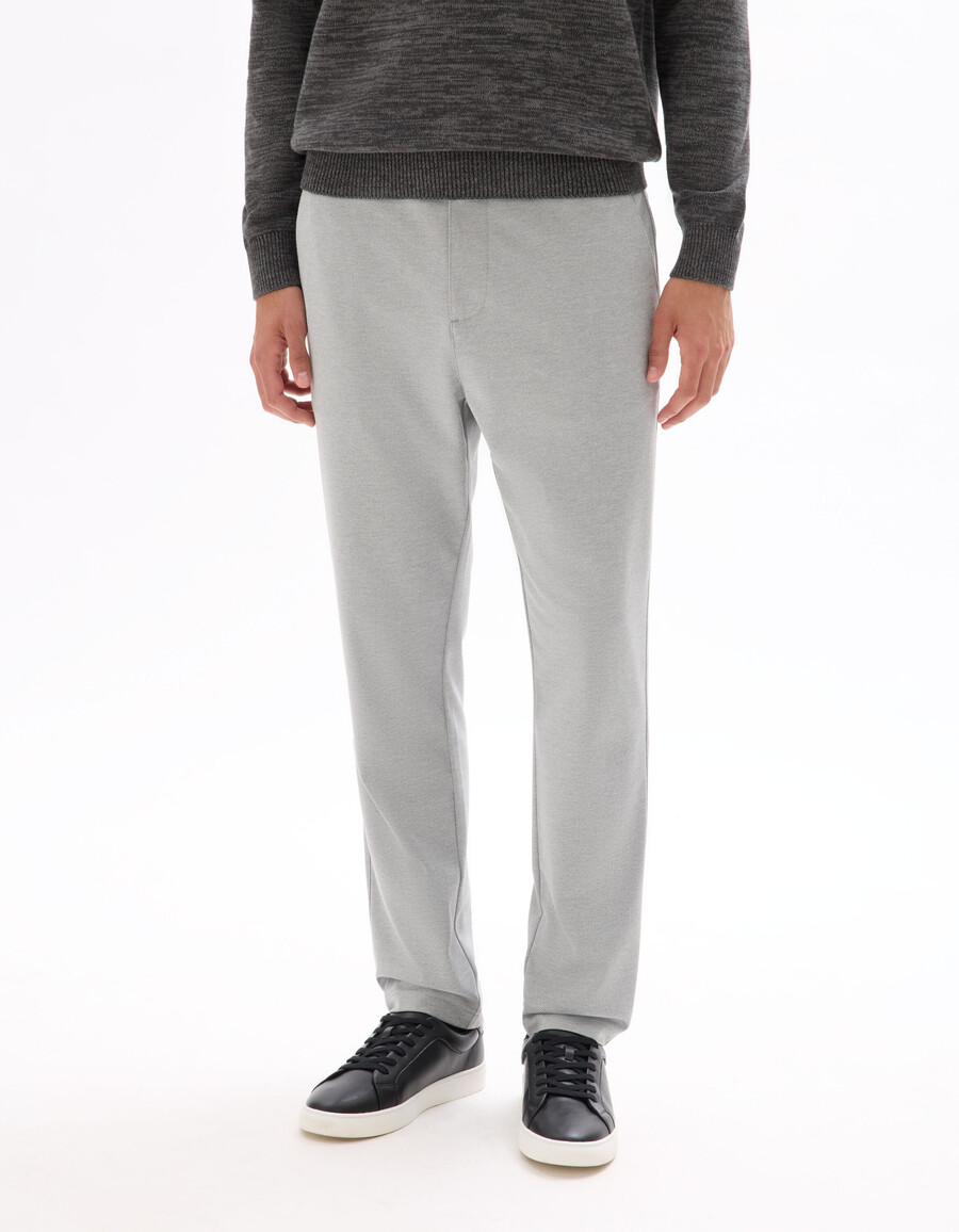 schmal geschnittene jersey-chino-hose
