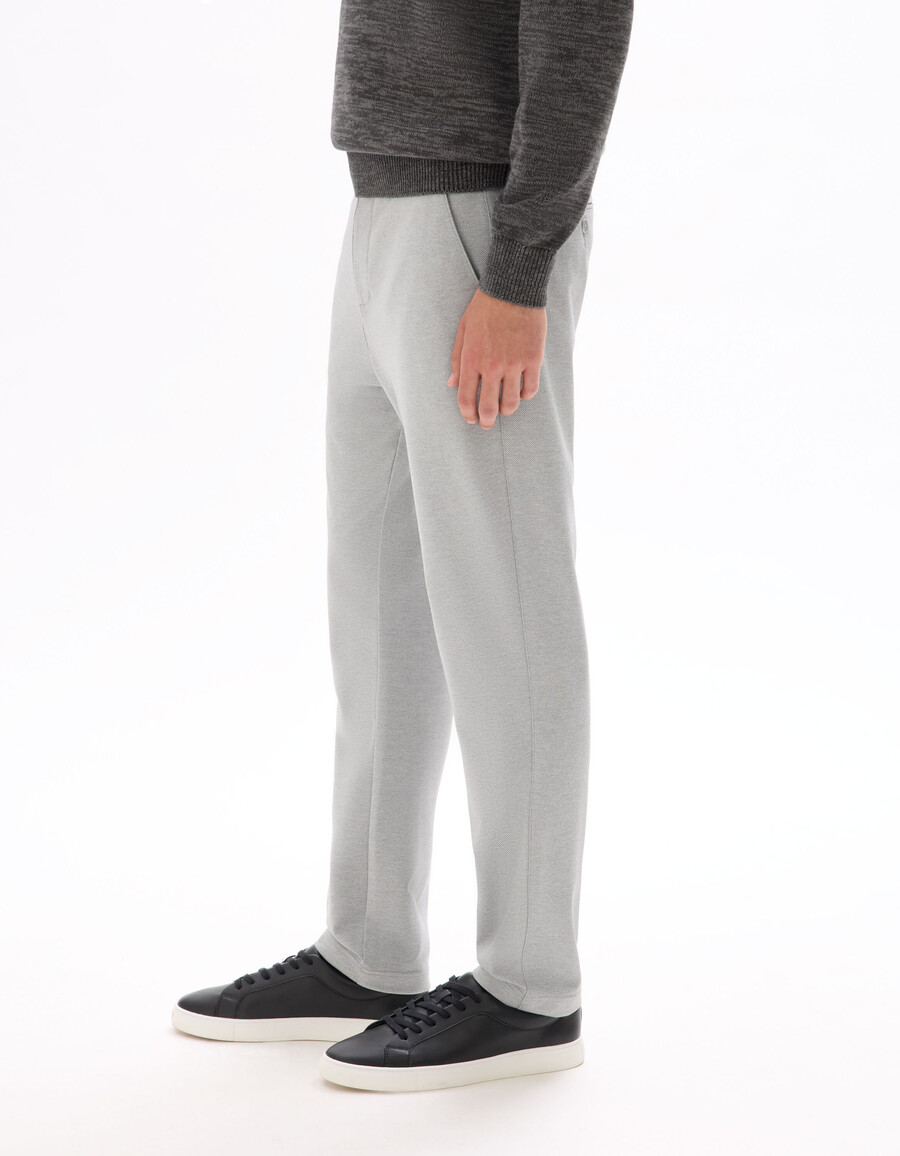 schmal geschnittene jersey-chino-hose
