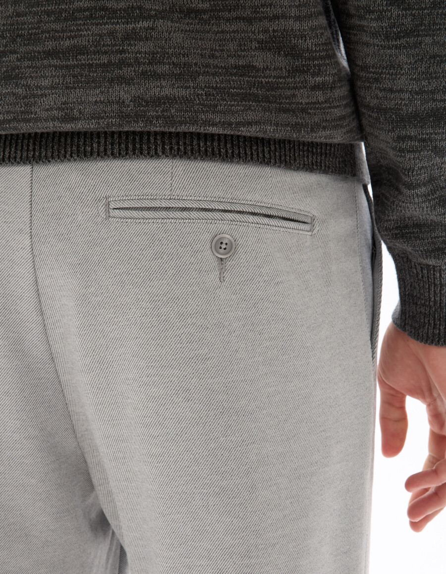 schmal geschnittene jersey-chino-hose