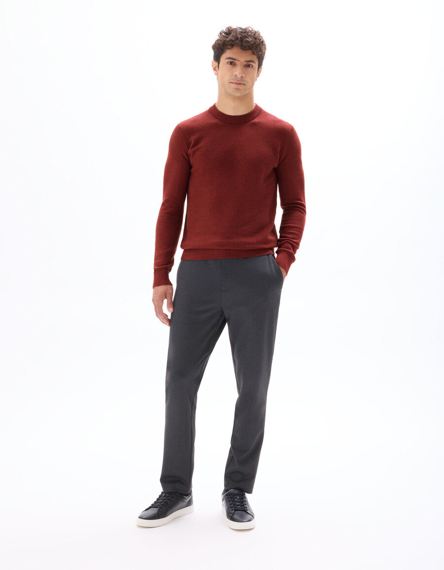 schmale chino-hose aus jersey