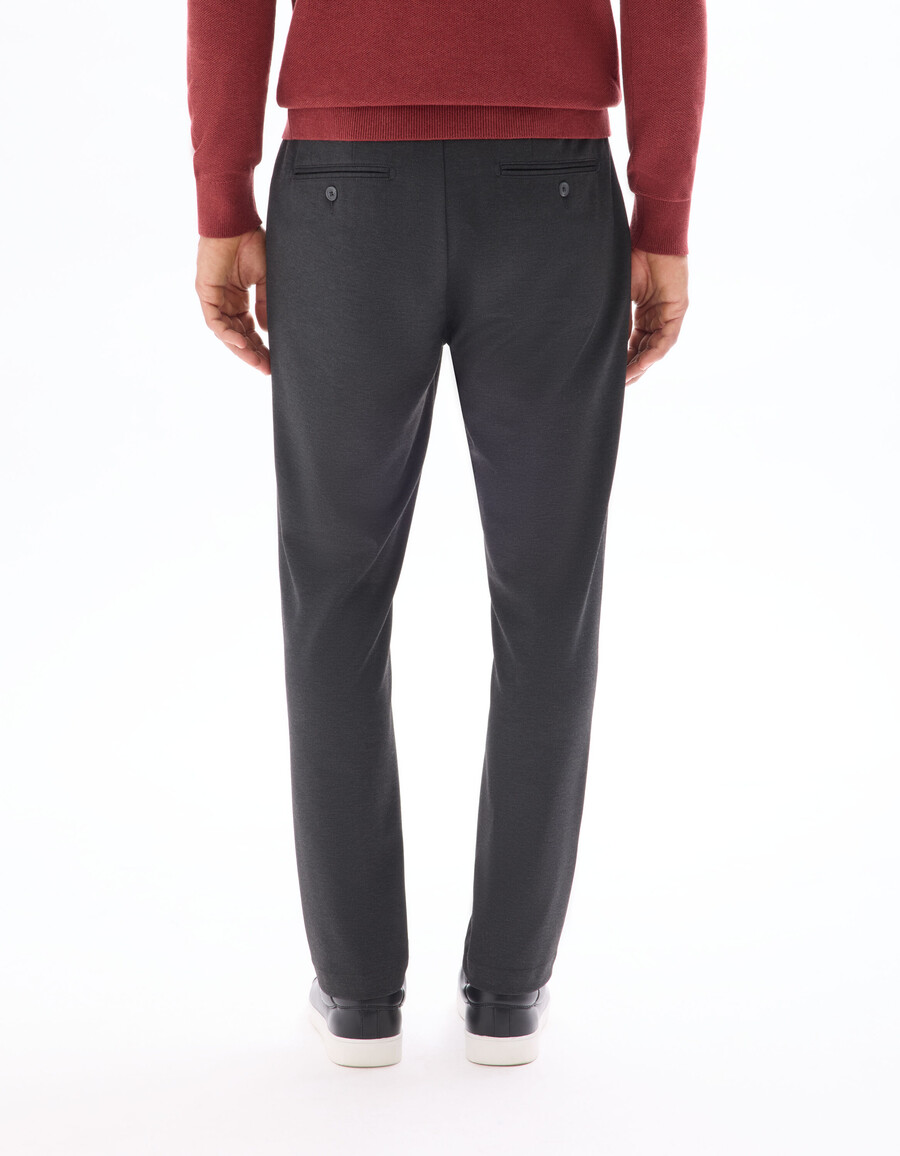 schmale chino-hose aus jersey