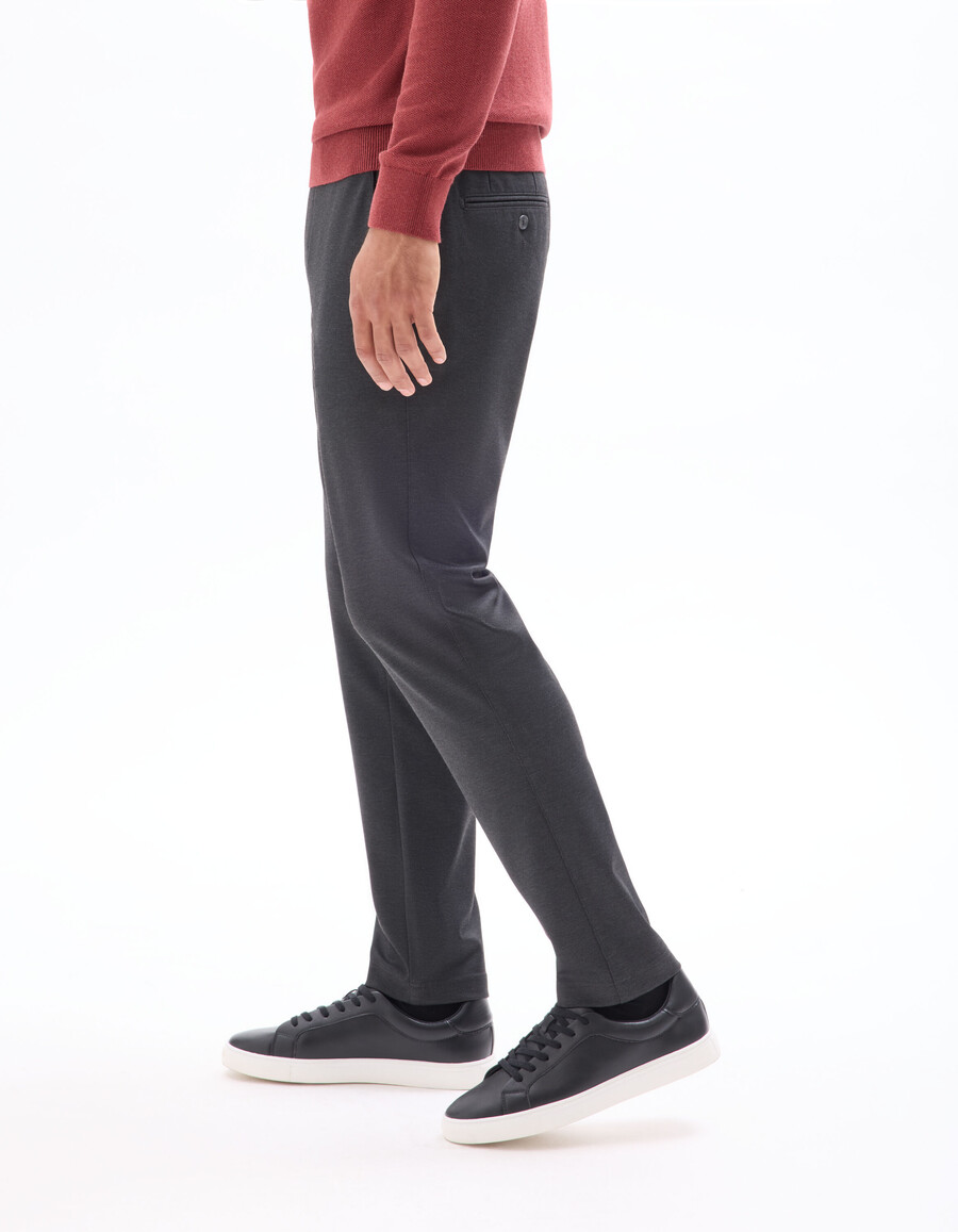 schmale chino-hose aus jersey