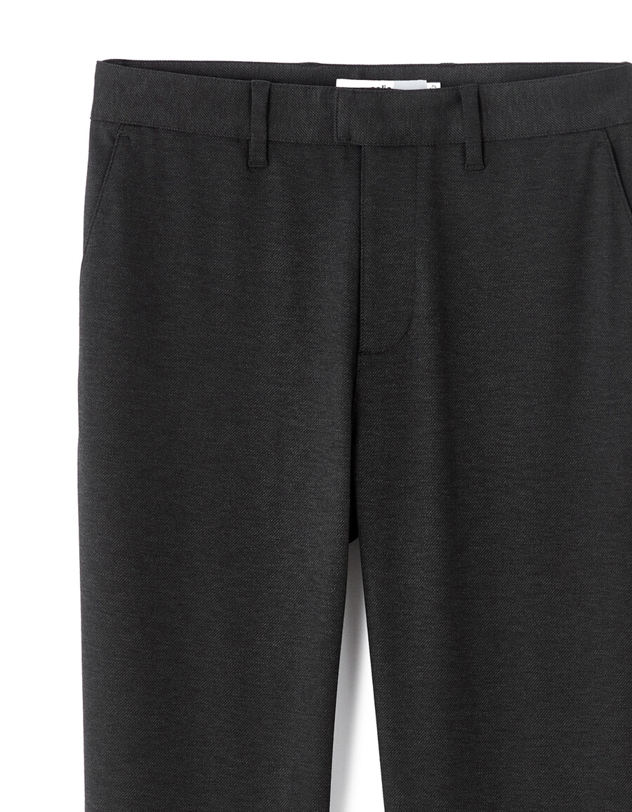 schmale chino-hose aus jersey