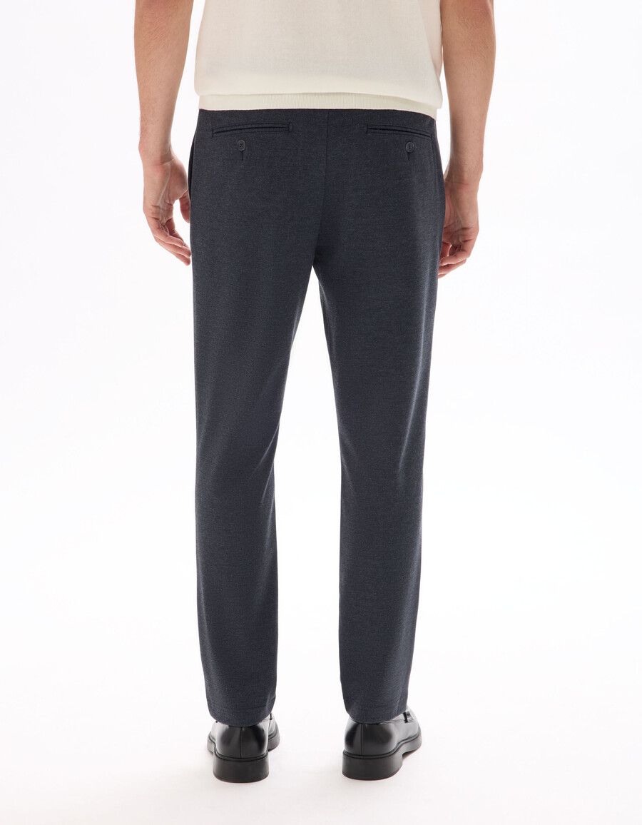 schmale chino-hose aus jersey