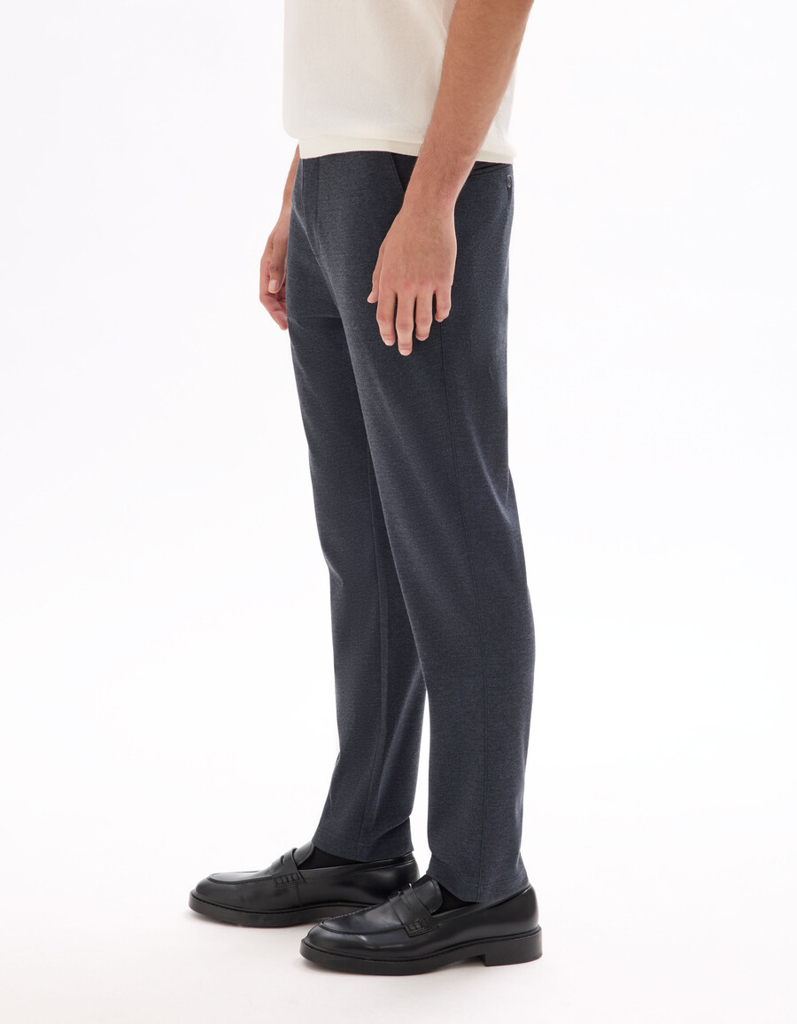 schmale chino-hose aus jersey
