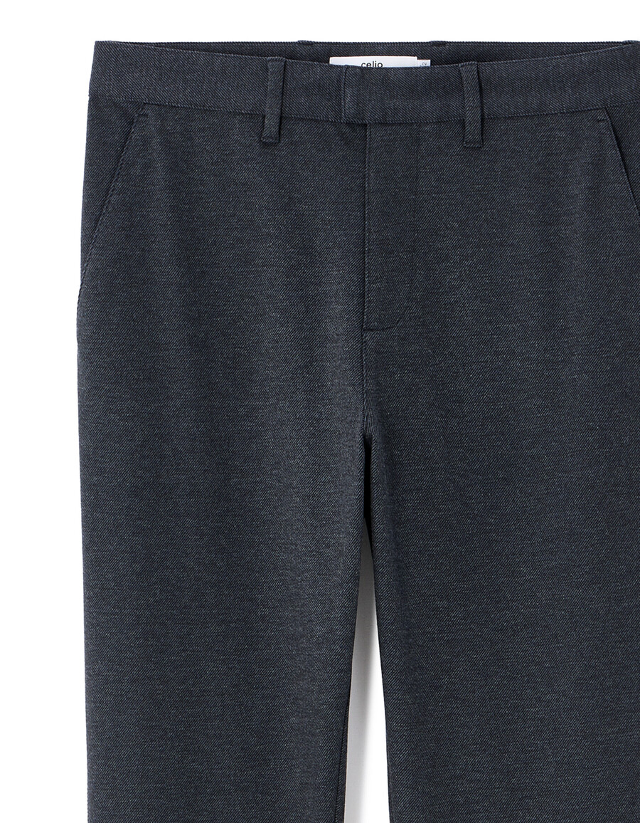 schmale chino-hose aus jersey