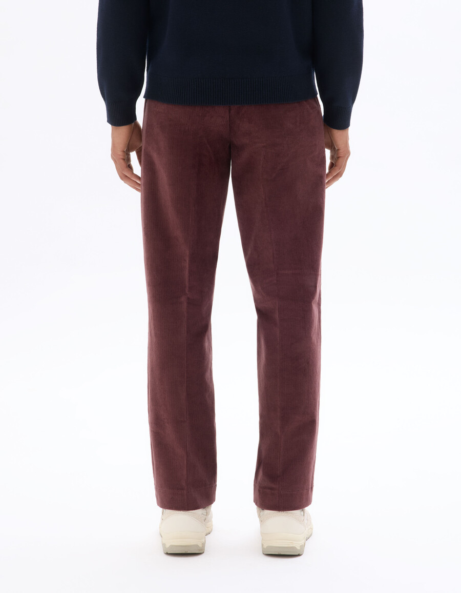 gerade geschnittene samt-chino-hose