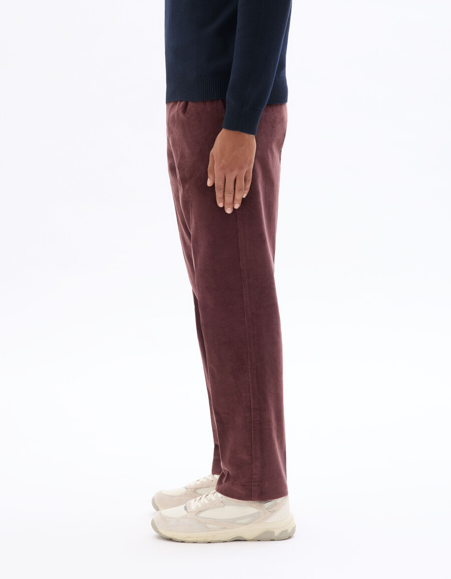gerade geschnittene samt-chino-hose