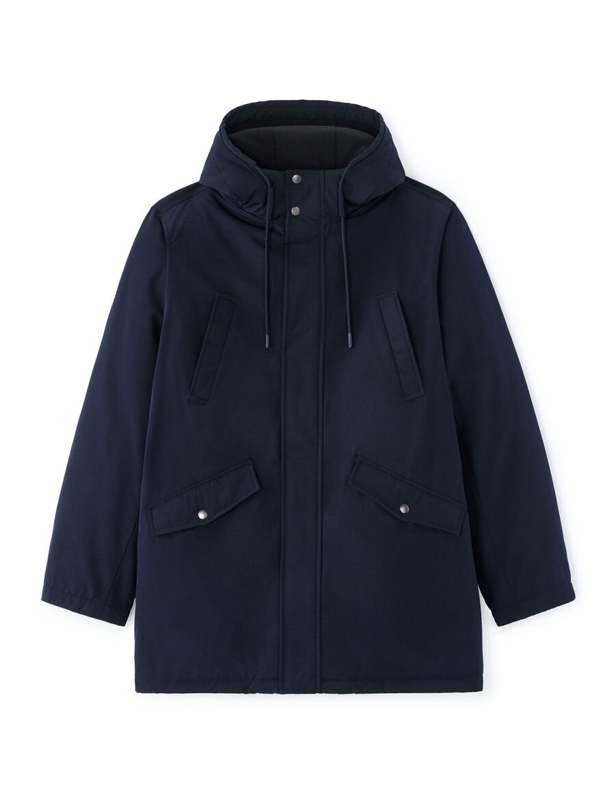 drycore parka mit wasserabweisender kapuze