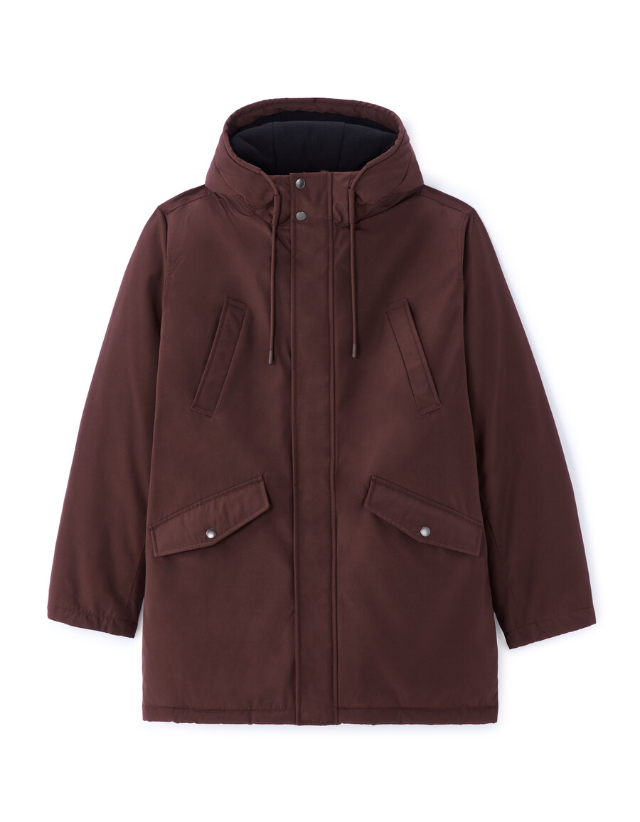 drycore parka mit wasserabweisender kapuze
