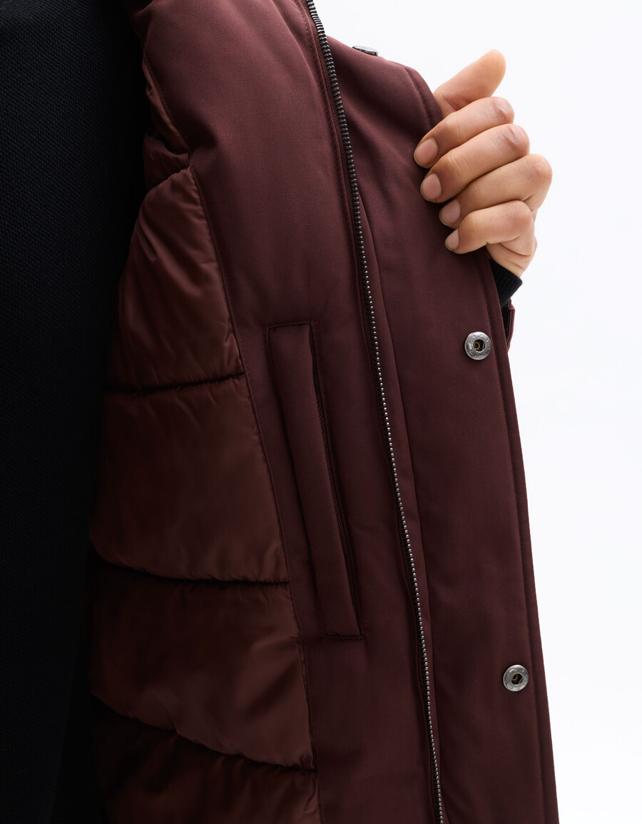 drycore parka mit wasserabweisender kapuze