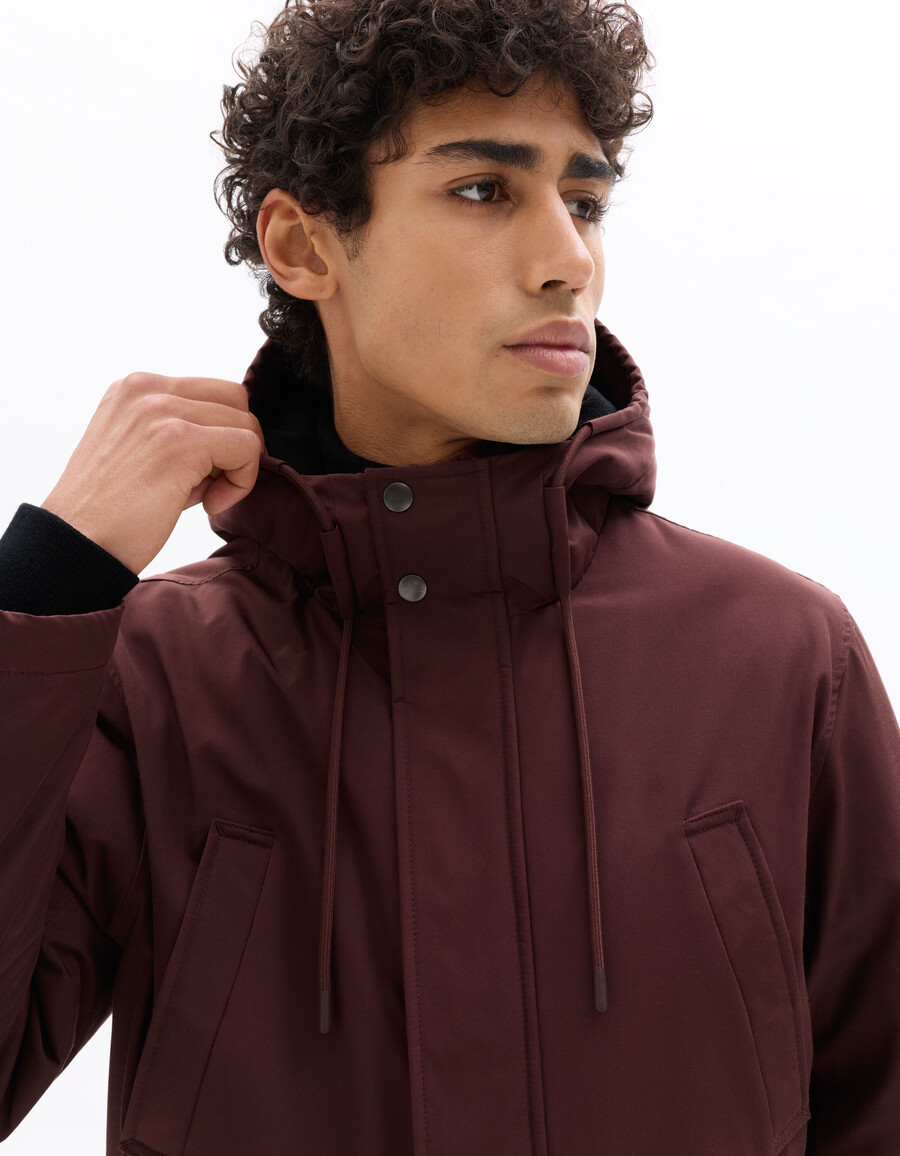 drycore parka mit wasserabweisender kapuze