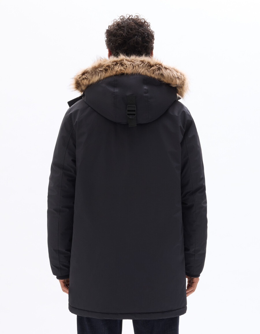 dualtech winterparka mit daunen federn und kapuze