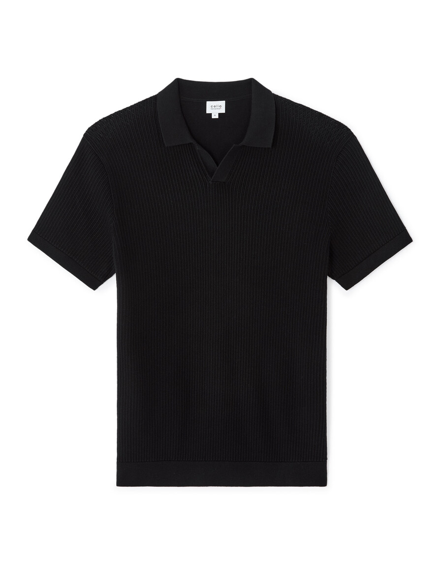 poloshirt in regulärer passform aus 100 baumwollstrick