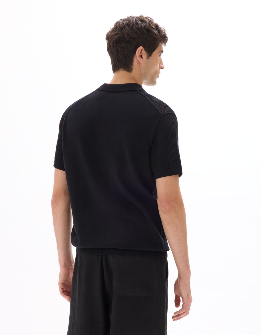 poloshirt in regulärer passform aus 100 baumwollstrick