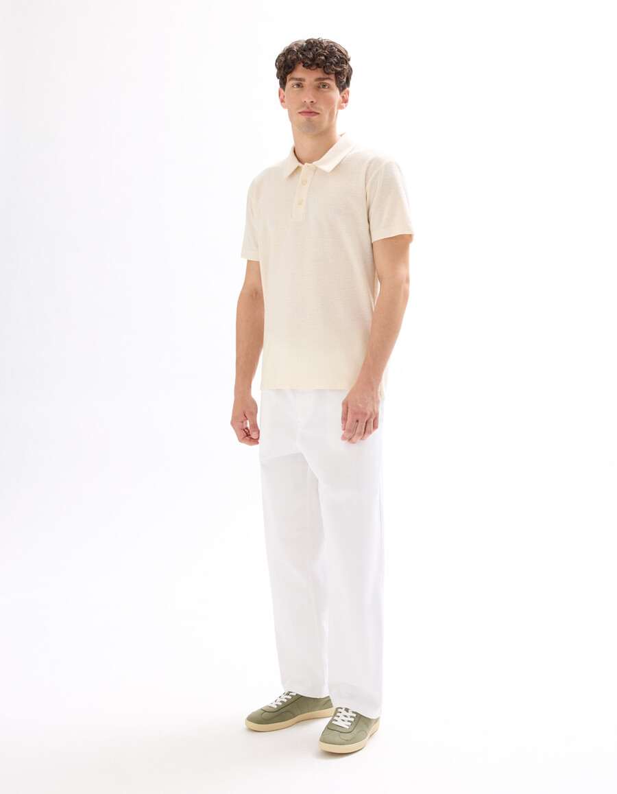 einfarbiges jersey-poloshirt
