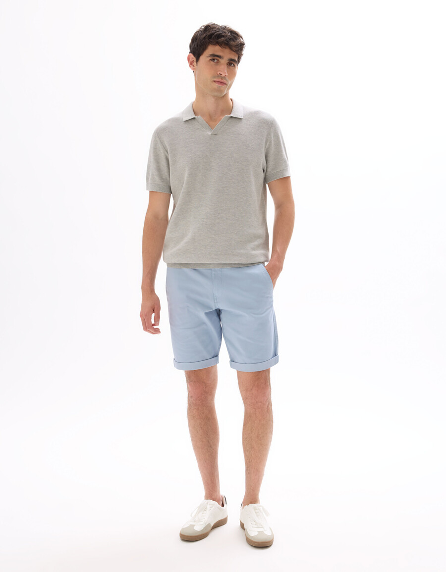 regular piqué-poloshirt aus 100 baumwollstrick