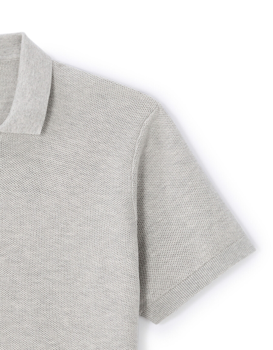regular piqué-poloshirt aus 100 baumwollstrick