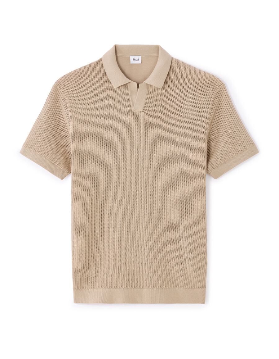 normales poloshirt aus 100 baumwollstrick