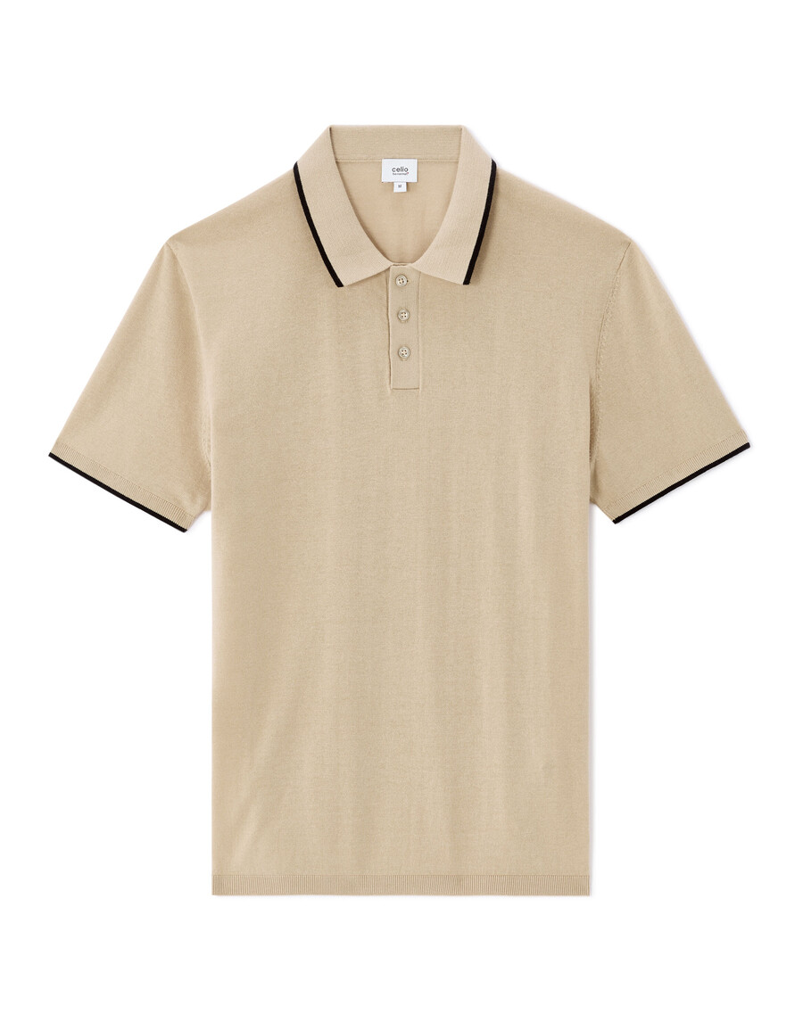 poloshirt in regulärer passform aus hochwertigem jersey